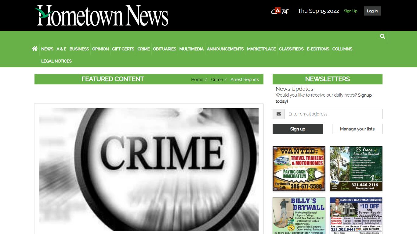 Arrest Reports | hometownnewsbrevard.com
